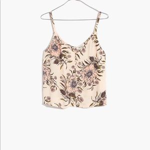 Madewell Button-Down Cami in Painted Blooms Size 6